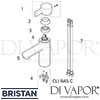 Bristan Clio Basin Mixer without Waste Tap Spares